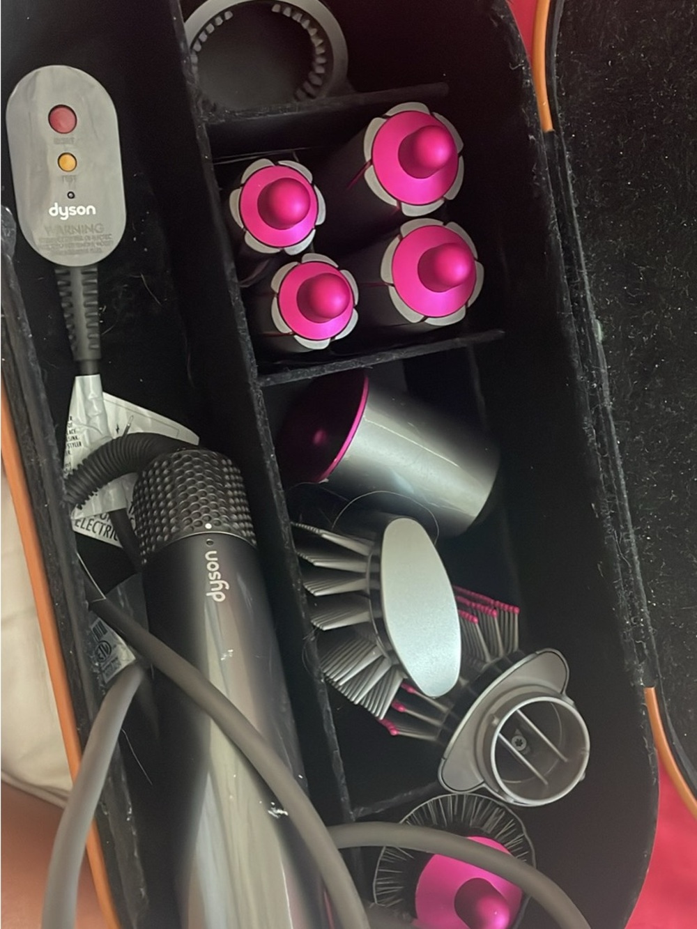Dyson Hair Styling Accessory Kit in Pink and Silver